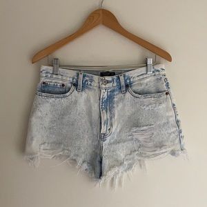 Abercrombie & Fitch Annie High Rise Jean Shorts